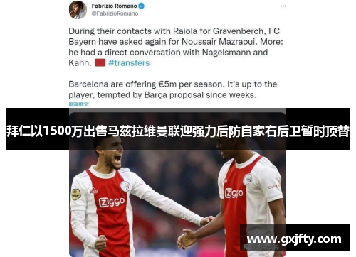拜仁以1500万出售马兹拉维曼联迎强力后防自家右后卫暂时顶替 拜仁以1500万出售马兹拉维曼联迎强力后防自家右后卫暂时顶替